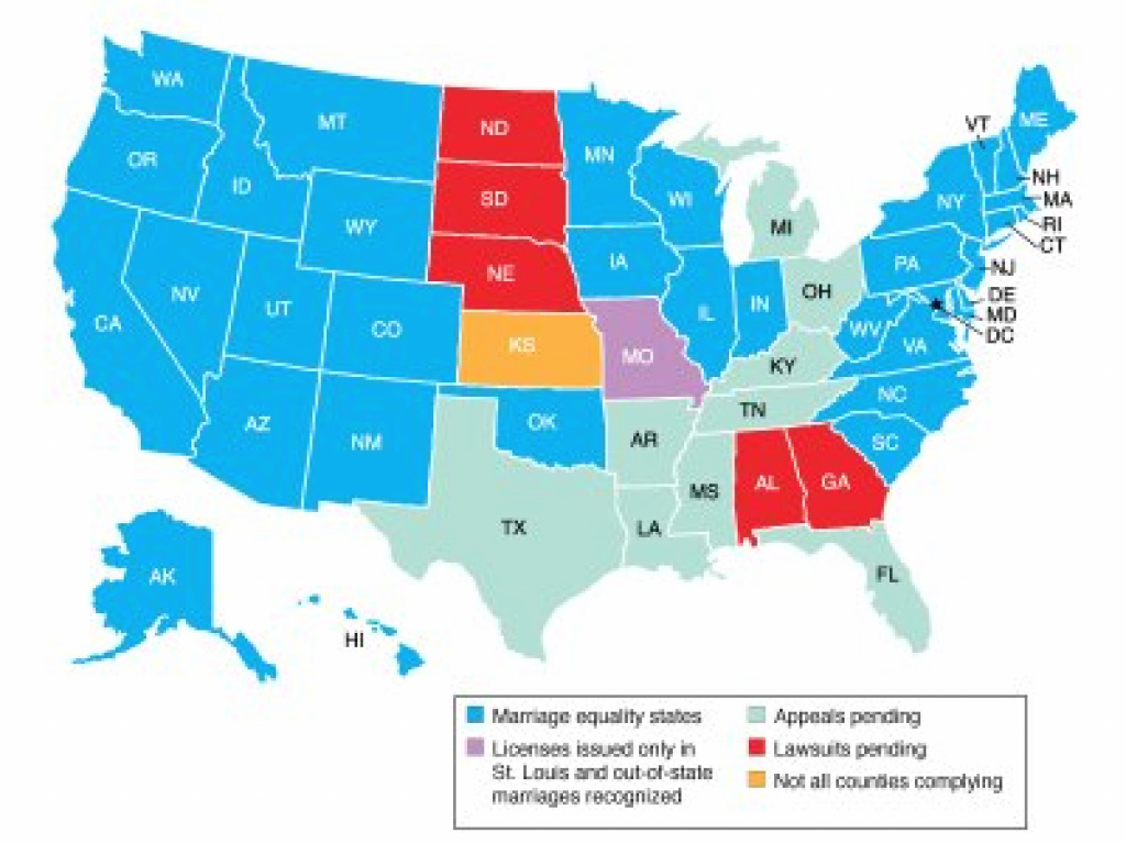 Gay Rights And The Constitution throughout Gay Marriage Us States Map