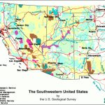 General Map Of The Southwestern United States Within United States Resource Map