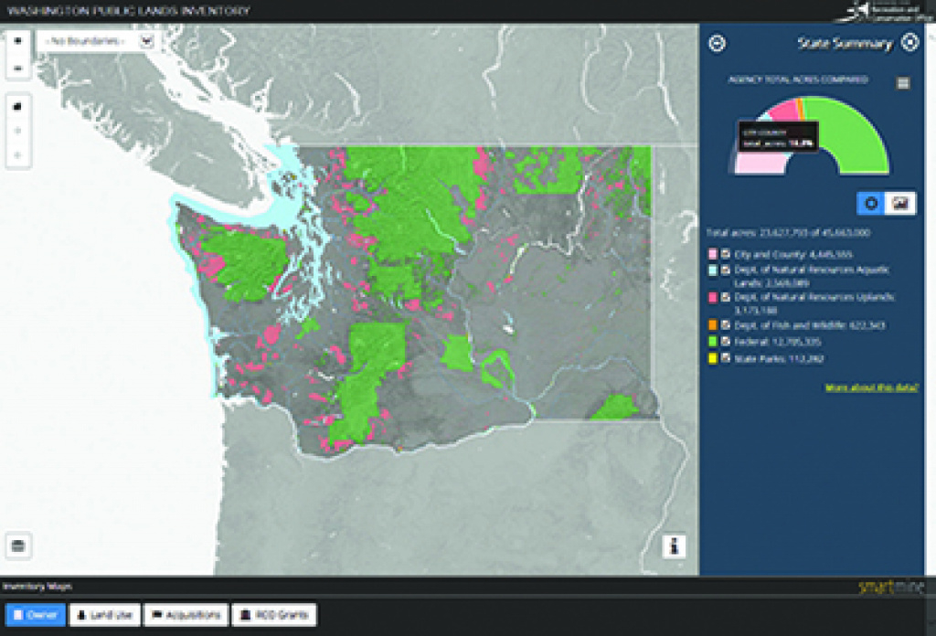 Geoengineers Develops Interactive Map Of Washington State Public for Washington State Public Land Map