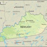 Geographical Map Of Kentucky And Kentucky Geographical Maps With Regard To Map Of Kentucky And Surrounding States