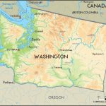 Geographical Map Of Washington And Washington Geographical Maps Regarding Physical Map Of Washington State