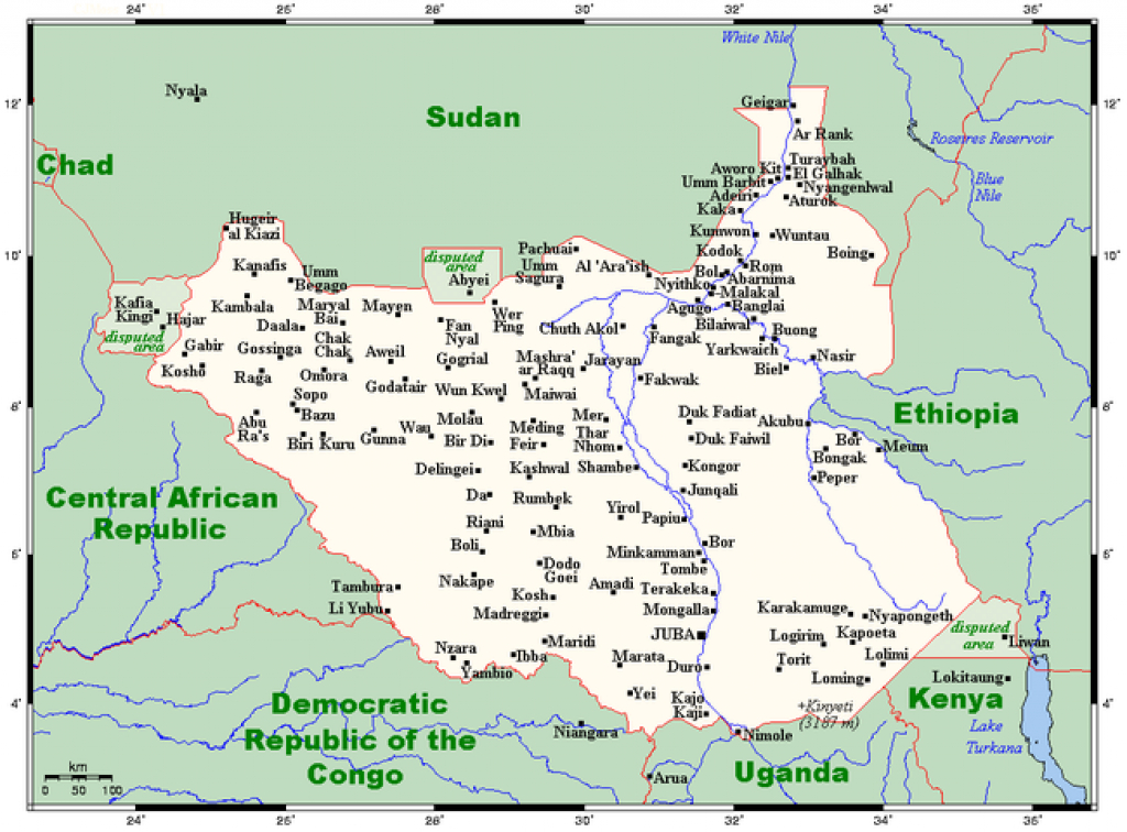 Geography Of South Sudan - Wikipedia within Map Of South Sudan States And Counties