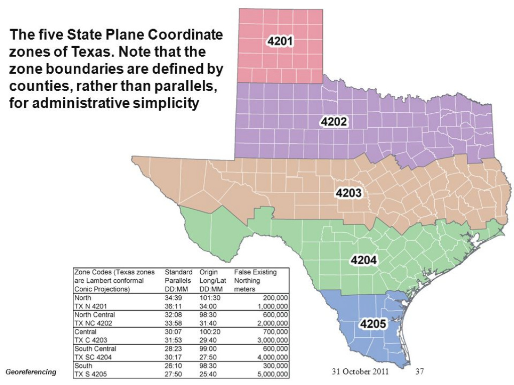 Georeferencing Introduction To Geospatial Information Science Cheng with Texas State Plane Coordinate Map