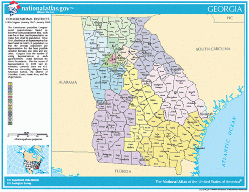 Georgia Congressional District Map, 112Th United States Congress throughout Georgia State Senate District Map