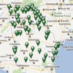 Georgia Pertaining To South Carolina State Parks Map