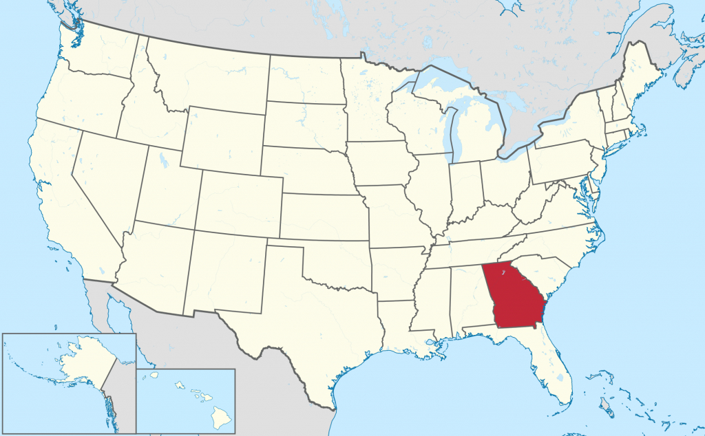 Georgia (U.s. State) - Wikipedia pertaining to Map Of Georgia And Surrounding States