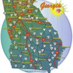 Georgia's Cities And Highways Map Regarding Georgia State Highway Map