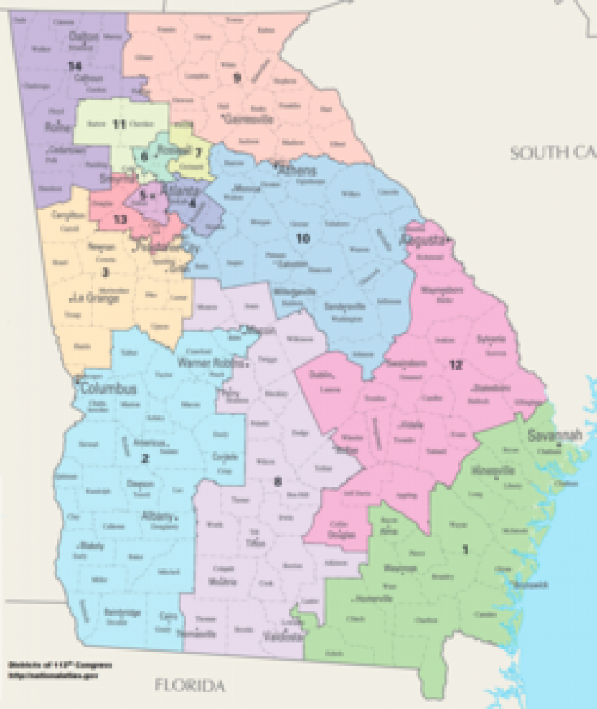 Georgia&amp;#039;s Congressional Districts - Wikipedia pertaining to Georgia State House District Map