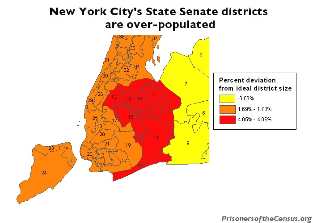 Gerrymandering In New York State | Prison Gerrymandering Project with New York State Senate Map