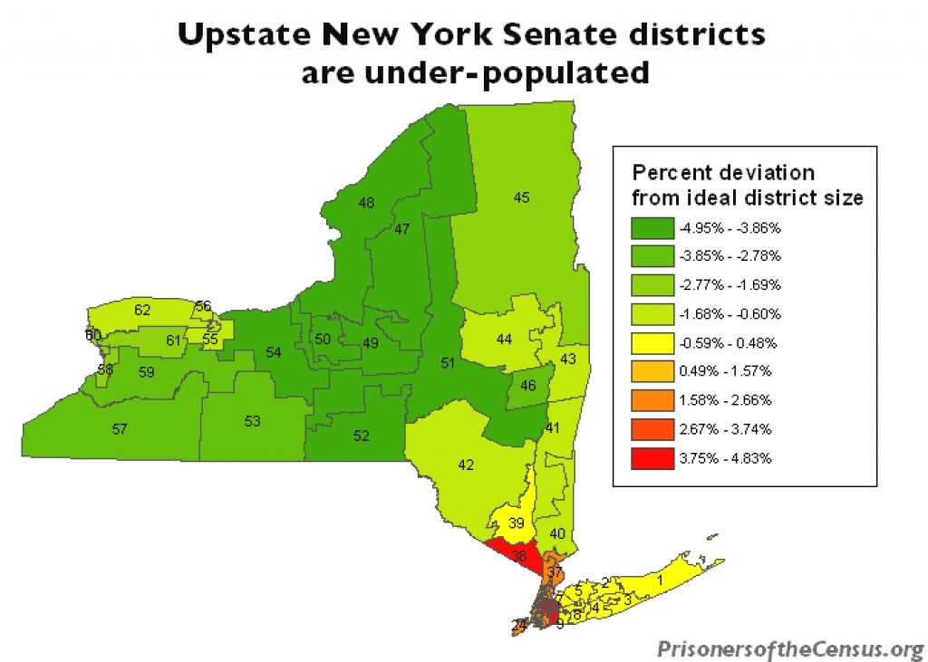 Gerrymandering In New York State | Prison Gerrymandering Project with New York State Senate Map