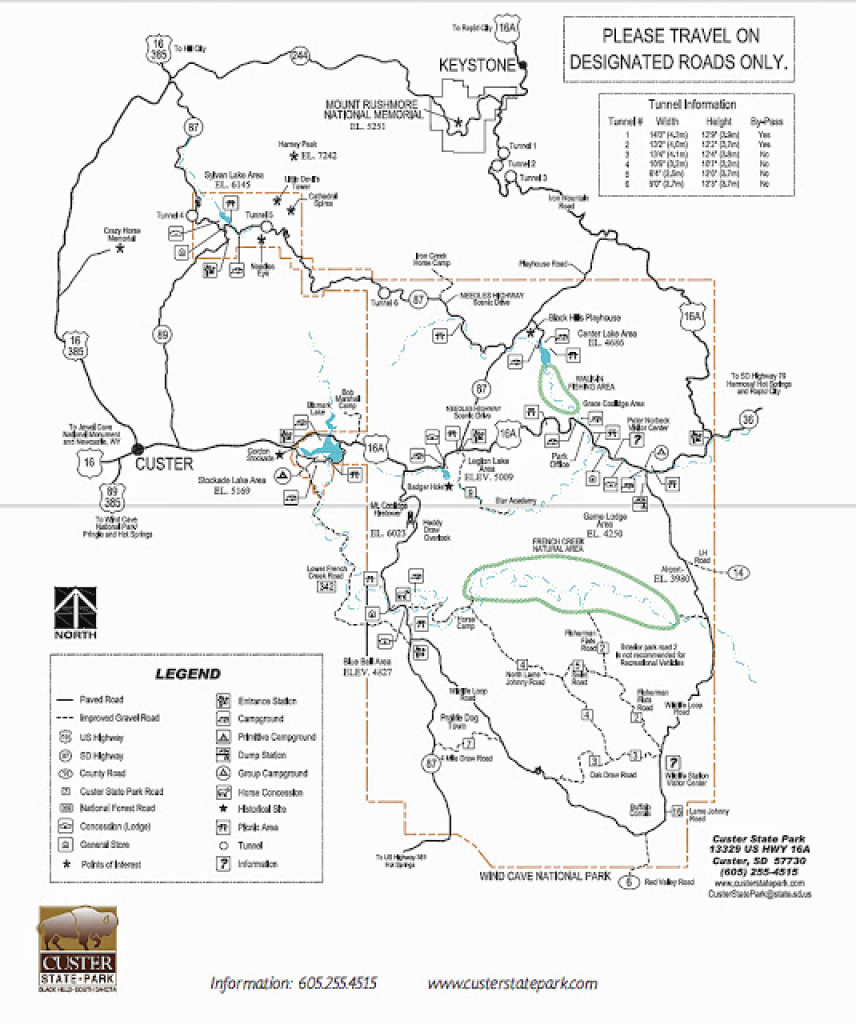 Going Rv Way: Custer State Park - Iron Mountain Road pertaining to Custer State Park Map