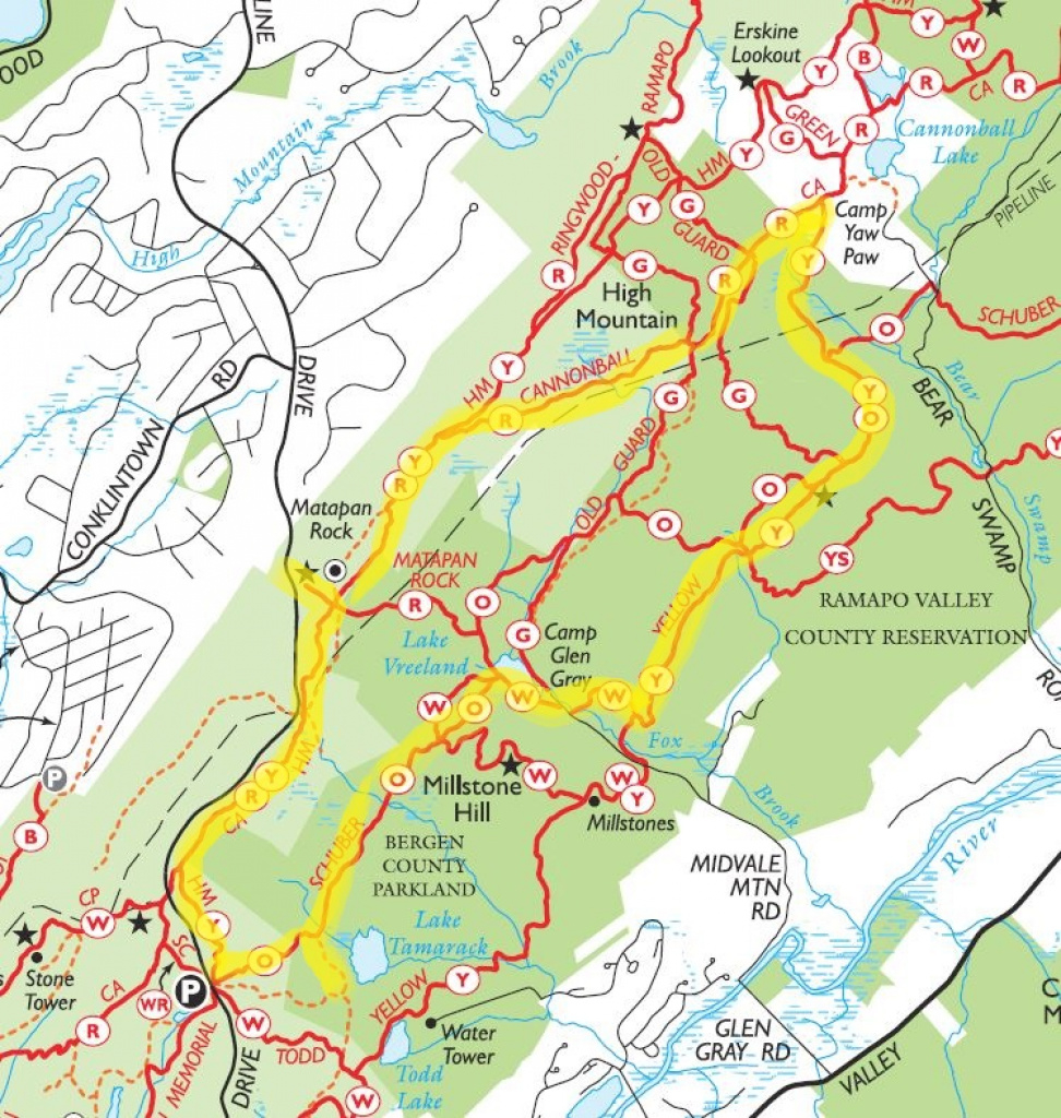 Gone Hikin&amp;#039;: Ramapo Mountain State Forest/ramapo Valley County in Ramapo Mountain State Forest Trail Map
