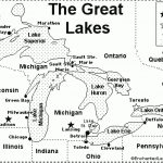 Great Lakes Map/quiz Printout   Enchantedlearning Intended For Great Lakes States Outline Map