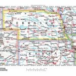 Great Map Of Nebraska And . Adjoining State Lines | Road Maps Of The Within Map Of Nebraska And Surrounding States
