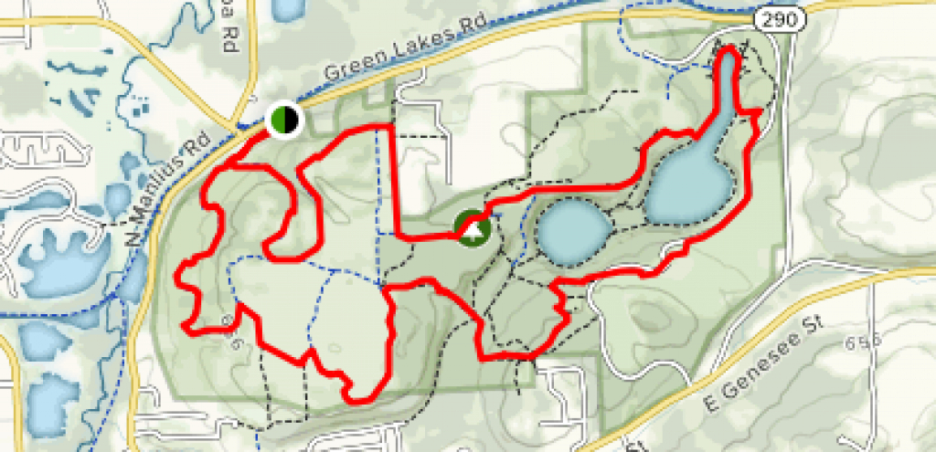 Green Lakes Perimeter Trail - New York | Alltrails regarding Green Lakes State Park Trail Map