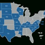 Guide To Nursing Compact States | Rivier University Online With Regard To Compact State Nursing Map