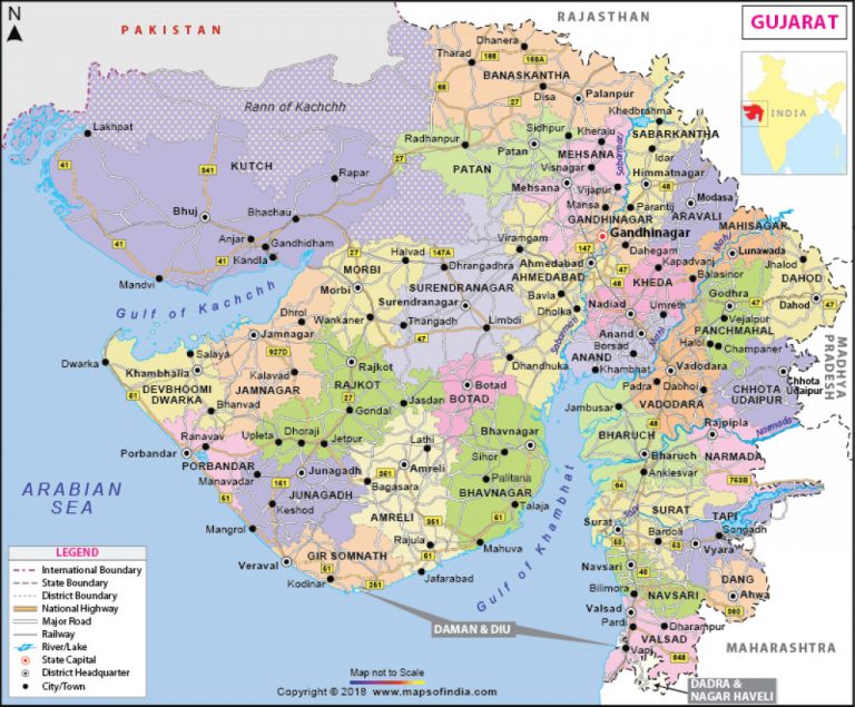 gujarat-map-state-districts-information-and-facts-inside-map-of