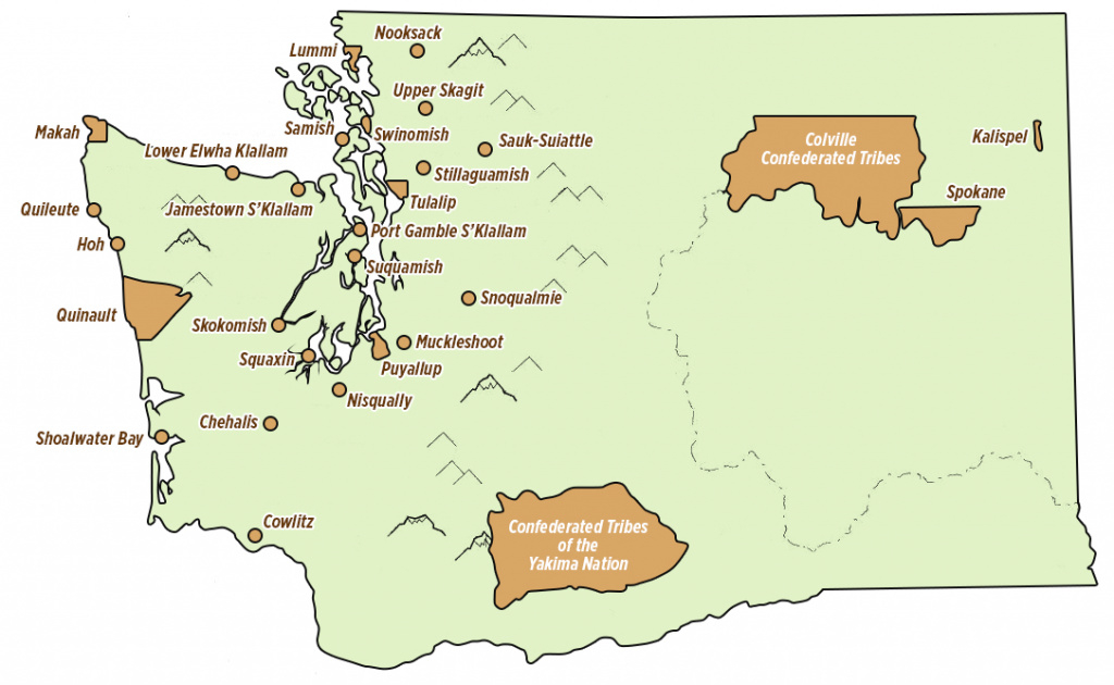 Indigenous Tribes Of Washington State Map