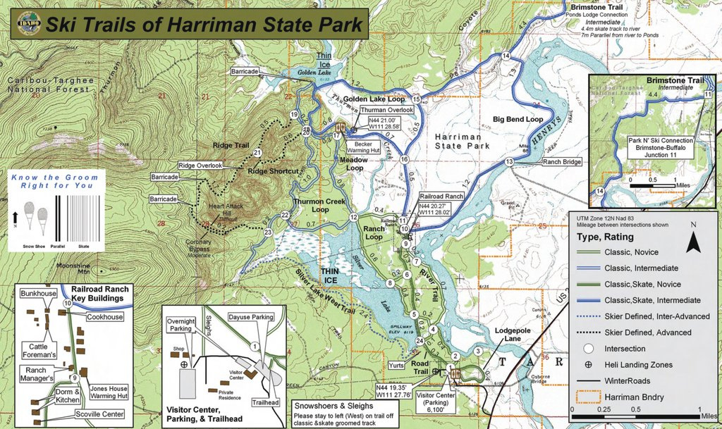 Harriman State Park Ski Trail - Maplets inside Harriman State Park Trail Map