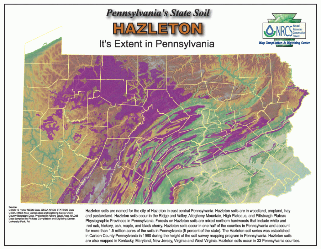 Hazleton State Soil – Papss throughout Penn State Soil Map