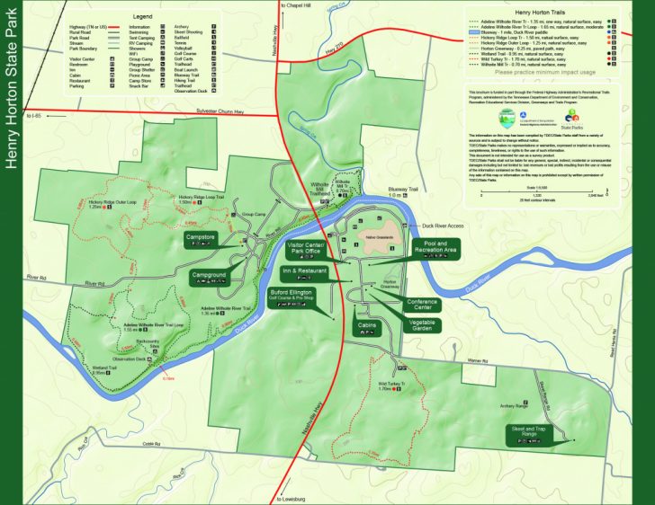 Huntsville State Park Trail Map