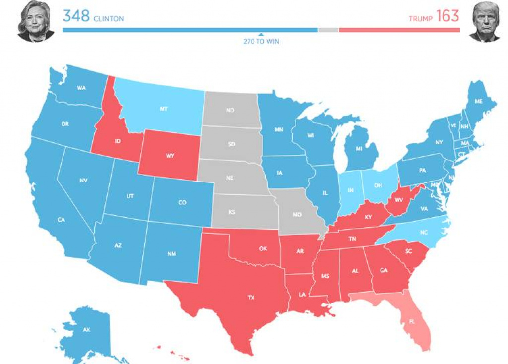 Here&amp;#039;s What The Electoral College Map Would Look Like If Only inside Trump Support By State Map