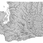 Highly Detailed River Map Of Washington State : Washington Within Washington State Rivers Map