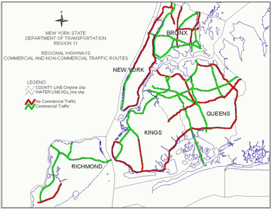 Highways For Commercial Traffic with New York State Highway Map