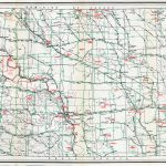 Highways & Trails Of The Wpa In North Dakota State Highway Map