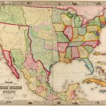 Historical Map Of The United States And Mexico   1847 With Regard To Mexico And The United States Map