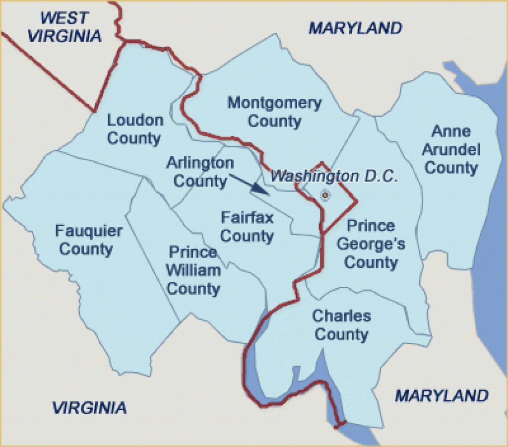 Homes For $550,000 In Washington Dc Northern Virginia pertaining to Map Of Washington Dc And Surrounding States