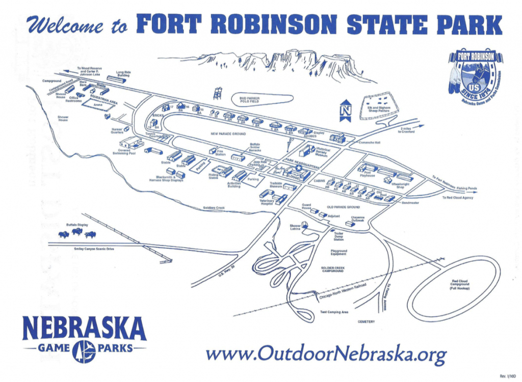 Horsetrailriders: Fort Robinson And Ft. Robinson Maps for Map Of Fort Robinson State Park