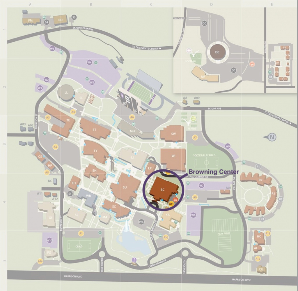 Hotels Food And Maps throughout Weber State Map