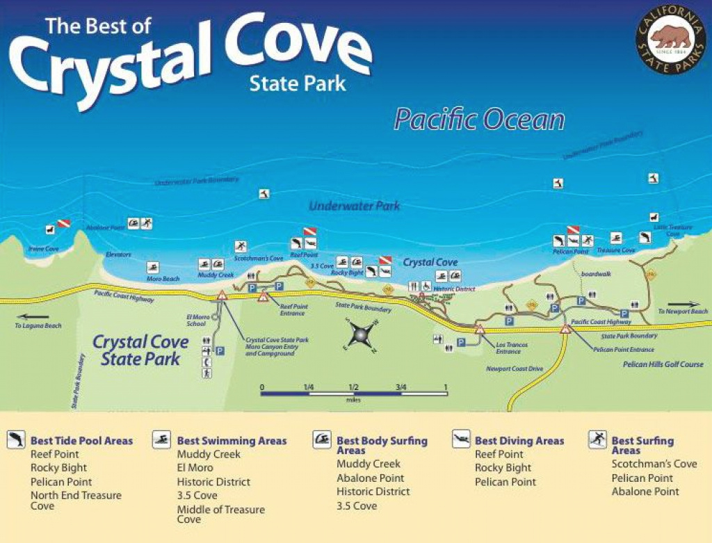 Hotels Near Crystal Cove State Park - Crescent Bay Inn Laguna Beach with Crystal Cove State Beach Map