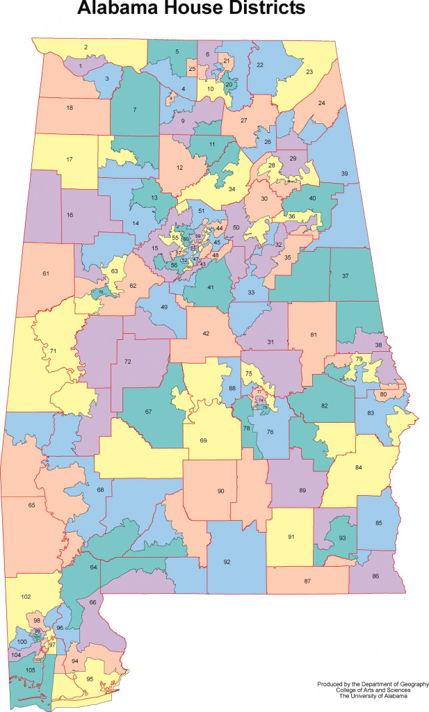 House Dist Hq Map With Political Map Of Alabama - Kolovrat within Alabama State Senate District Map