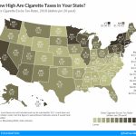 How High Are Cigarette Tax Rates In Your State?   Tax Foundation With Cigarette Prices By State Map