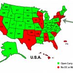 How Many States Allow Open Carry? In States That Allow Open Carry Map
