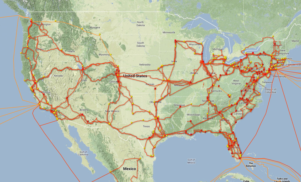 How To Use The 25% Of The Internet That The Nsa Doesn&amp;#039;t Monitor intended for United States Internet Map