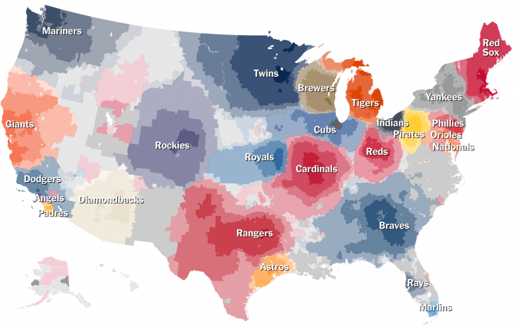 United States Accent Map - Printable Map