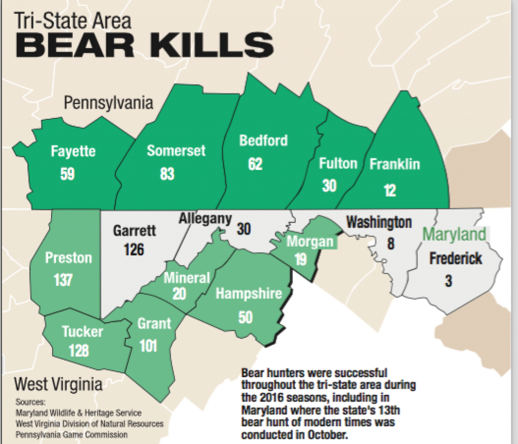 Hundreds Of Bears Harvested In Three-State Region | Local News pertaining to Bears In Washington State Map