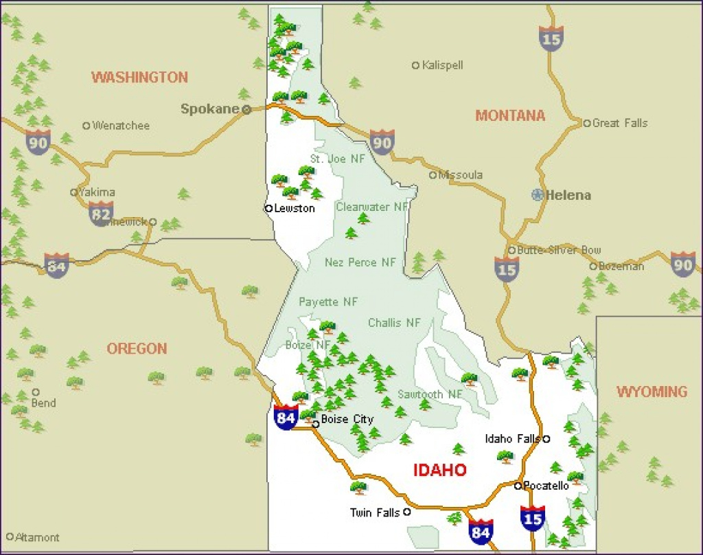 Idaho Camping Resources And Information with Idaho State Parks Map