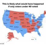 If Only People Under 40 Had Voted, Here's How The Electoral College With States Hillary Won Map