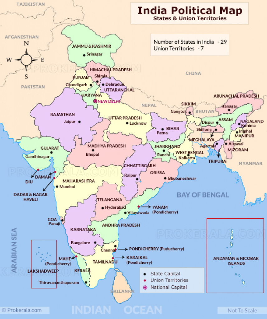 India Map | India Political Map | India Map With States | Map Of India for Capitals Of Indian States Map