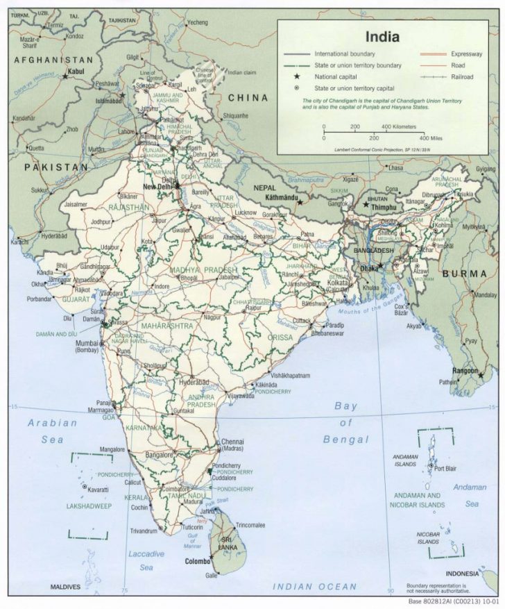 Map Of India With States And Cities Pdf