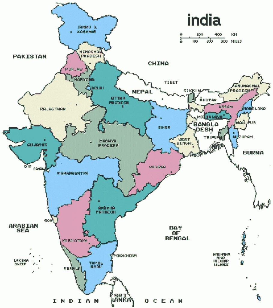 India - Maps with regard to India Map Pdf With States