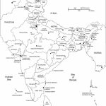 India Printable, Blank Maps, Outline Maps • Royalty Free In India Blank Map With States Pdf