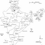 India Printable, Blank Maps, Outline Maps • Royalty Free With Regard To India Blank Map With States Pdf