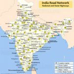 India Road Map | India Road Network | Road Map Of India With Pertaining To Map Of India With States And Cities