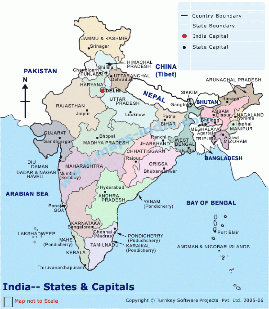 India,india Maps,india State Maps intended for Map Of India With States And Cities
