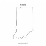 Indiana Blank Map In Indiana State Map Printable